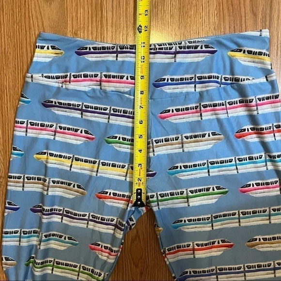 Lost Princess Apparel Disney Rainbow Monorail TC Tall And Curvy Leggings Blue - Picture 7 of 7